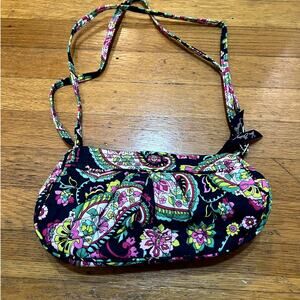 Vera Bradley Petal Paisley On The Go Crossbody Shoulder Bag Purse Handbag
